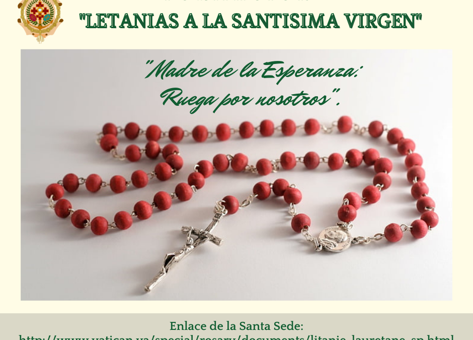 PLAN DE FORMACIÓN 3: LAS LETANIAS DE LA VIRGEN.