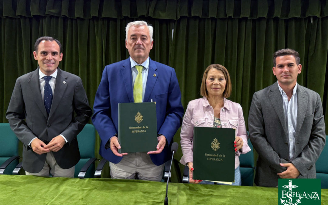 FIRMA CONVENIO ENTRE LA HERMANDAD DE LA ESPERANZA Y LA ASOCIACIÓN FEAFES-HUELVA SALUD MENTAL